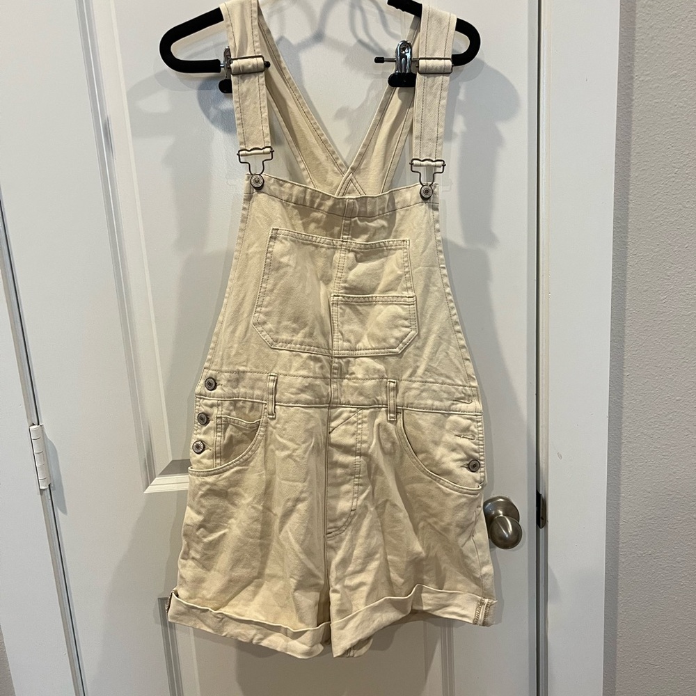 We The Free Cream Overalls